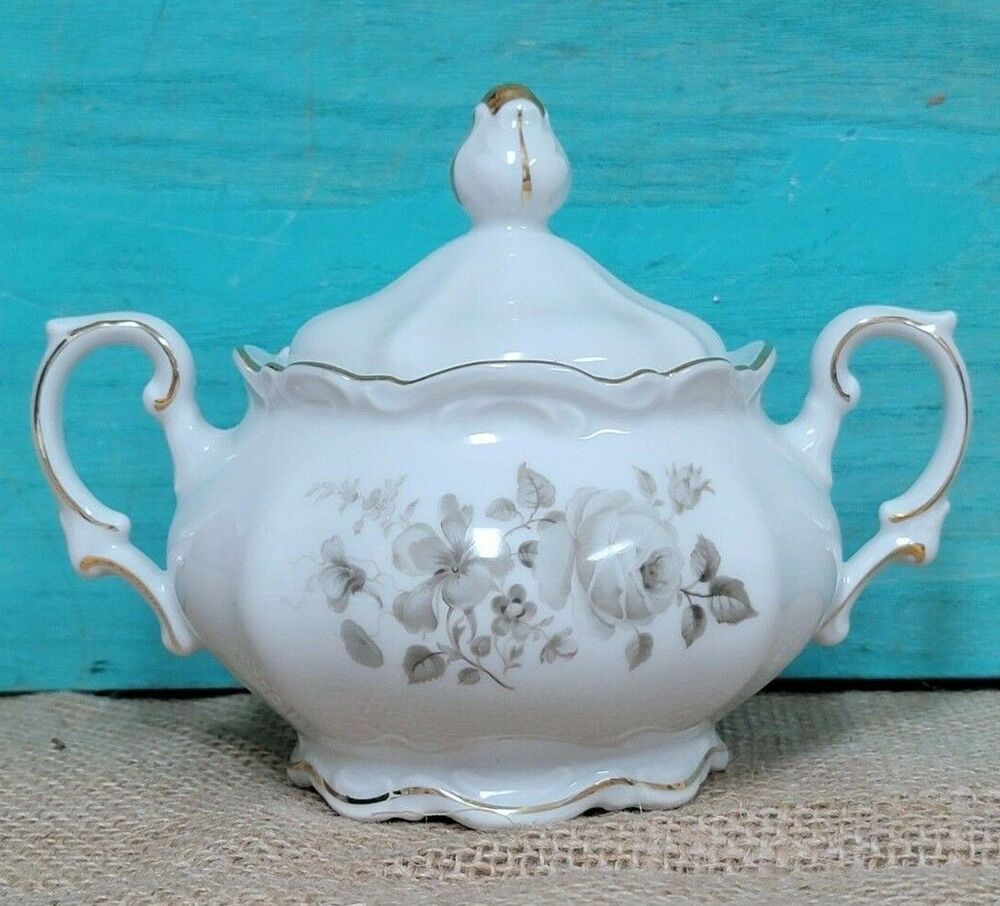 Mitterteich Sugar Bowl with Lid Pattern MIT17 Excellent Condition